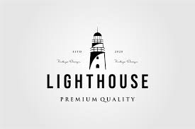Download Lighthouse Vintage Logo Vector Design Graphic By Lawoel Creative Fabrica SVG Cut Files