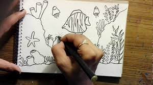 Drawing is a complex skill, impossible to grasp in one night, and sometimes you just drawing mandalas can be very relaxing, and it's you who decides what the final result of this easy drawing is want to try something slightly more difficult using easy drawing ideas? How To Draw Underwater World Easy For Kids Youtube