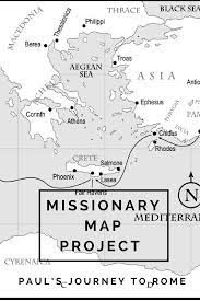 Outline of paul's second missionary journey —much farther afield. Missionary Map Project Paul S Second Missionary Journey Tiaras Tantrums