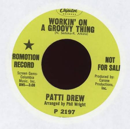 Patti Drew - Workin' On A Groovy Thing on Capitol Promo