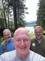 Sunday's 'open day' for visitors to the Last Blackhouse at Catcleugh turned  out to be a bit special ! We had two twin sisters (Emma and Lucy) turn up  with their boyfriends