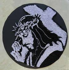 Quilled Picture Portrait Jesus Christ Bearing Cross To Calvary Quilling Paper Craft Origami And Quilling Quilling Craft
