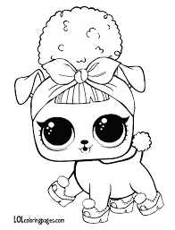 Surprise pets, say the pets of the l.o.l. Lol Pets Coloring Pages Animal Dolls Print For Free