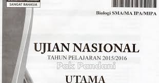 Pembahasan Soal Un Biologi Sma Paket 4 Soal No 1 40 Tahun Pelajaran 2015 2016 Blog Pak Pandani