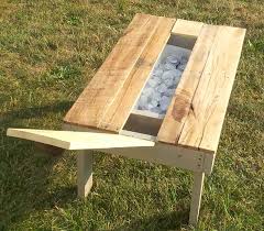 Your outdoor coffee table is about to get a whole lot cooler. Re Purposed Pallet Secret Beer Cooler Outdoor Coffee Table Easy Pallet Ideas