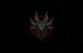 Hd wallpapers and background images Wallpaper Minimalism Black Style Face The Demon Figure Horns Art Art Devil Black Style Figure Minimalism Face The Devil Images For Desktop Section Minimalizm Download