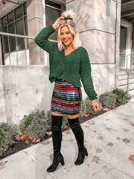 Bre Sheppard Express Holiday Style Sparkle Sparkle Outfit Fashion Outfits Holiday Fashion