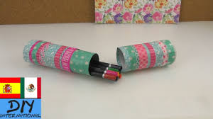 Lapicera De Carton Diy Estuche Para Lapices Facil Y Rapido Como Hacer Un Estuche Youtube