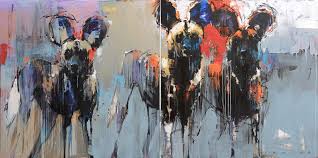 Cape Painted Dogs Painted Dogs Also Known As African Wild Dogs Are Unique To Africa And Modern Art Paintings Abstract African Paintings Oil Painting Abstract