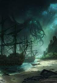 Jjcanvas Cover For A Lovecraftian Book Painted Some Weeks Ago Lovecraft Art Lovecraftian Horror Lovecraft Cthulhu