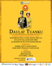 Sultan kedah, sultan sallehuddin sultan badlishah berkenan berangkat ke majlis sambutan hari pahlawan peringkat negeri. Kelab Perkim Uum Pa Twitter Hari Keputeraan Sultan Kedah Yang Ke 78 Kelab Perkim Uum Merafak Sembah Sempena Hari Keputeraan Ke Bawah Duli Yang Maha Mulia Sultan Kedah Darul Aman Yang Ke 78 Al Aminul