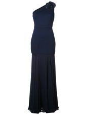 Halston Heritage Notched Neck Gown Designer Outfits Woman Pretty Dresses Trendy Dresses