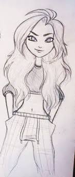 40 Cool And Simple Drawings Ideas To Kill Time Easy Drawings Easy People Drawings Girl Drawing Sketches