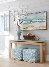 Newport Harbor Raffia Console Table With Glass Top By Barclay Butera At Baer S Furniture Lexington Home Furniture Market Nebraska Furniture Mart