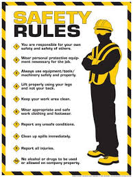 Workplace Safety Rules Poster Workplace Safety Workplace Safety Slogans Health And Safety Poster