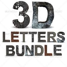 Creative 3d colored alphabet design vector eps. 3d Letters Graphics Designs Templates From Graphicriver