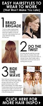 And yet, nothing lets the world know you hit snooze a dozen times like bed head, cowlicks, and noticeable dry shampoo overload. Easy Hairstyles To Wear To Work That Won T Make You Late Easy Hairstyles Hair Styles Simple Ponytails