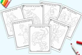 Signup to get the inside scoop from our monthly newsletters. Free Printable Insect Trace And Color Pages The Artisan Life