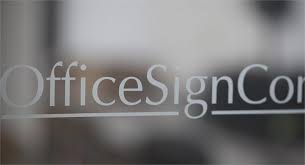 Custom business signs glass signage office door in beautiful etched frosted logo on plate effect window temporary suction cup internal external. Office Window Vinyl Frosted Vinyl Logos Window Signs