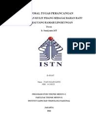 Gambar pisang updated their profile picture. Proposal Tugas Perancangan 2 Doc