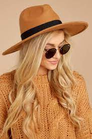 Stylish Caramel Brown Hat Wide Brim Felt Hat Accessories 34 00 Red Dress Hat Fashion Wide Brim Felt Hat Outfits With Hats