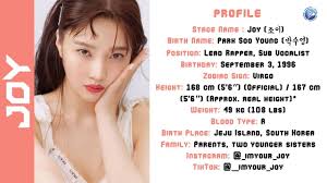 Irene, seulgi, wendy, joy and yeri. Redvelvet Joy Real Name Age Ideal Type Hobby Facts Youtube