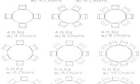 Table Seating Capacity Reception Table Seating Chart