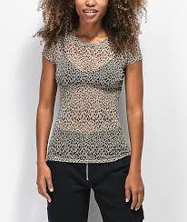 Love Fire Leopard Mesh Top