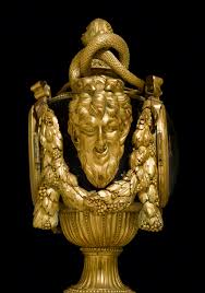 c1770 important clock aux tetes de faunes louis xvi the model attributable to r osmond robert osmond maitr french antique clocks louis xvi buddha statue