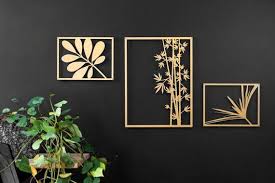 Gold Leaf Art Bloomi Gold Wall Art Metal Wall Art Modern Wall Art