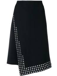 Eyelet Trim Skirt Saias Fashion Saias Classicas Saias