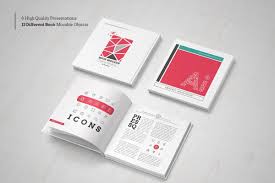 Square Book Mock Up Set Postcard Mockup Book Design Brochure Design Inspiration