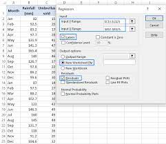A dialogue box will pop up. Linear Regression Analysis In Excel