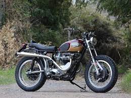 カワサキ エストレヤ 1998のカスタムチョッパー garage taka custom front ボンネビル トライアンフ トライアンフ ボンネビル t100