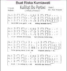 Maybe you would like to learn more about one of these? Not Nada Beserta Not Balok Lagu Kulihat Ibu Pertiwi