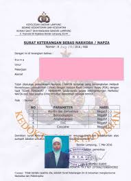 Hindari calo saat membuat surat keterangan bebas narkoba. Contoh Surat Bebas Narkoba Dari Bnn Nusagates