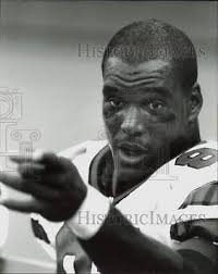 1993 Press Photo Jets Footballer Johnny Mitchell in Pre-Season Game