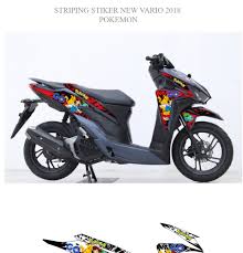 Видео modifikasi honda vario 150cc babylooks simple elegant канала rifky maull. Striping Stiker New Vario 2018 Pokemon Lazada Indonesia