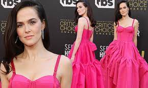 Zoey Deutch stands out in Alexander McQueen dress at Critics Choice Awards  | Daily Mail Online