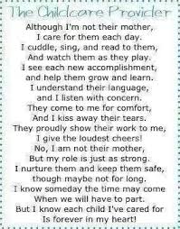 Poem For Caregivers Idea For Day Care Educator Present Infant Room Pinterest Poem Graduation Poems And Teac Childcare Quotes Daycare Teacher Childcare