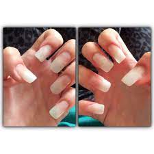 My First Attempt At Acrylic Nail Extensions Not Too Shabby X Nail Extensions Nails Acrylic Nails