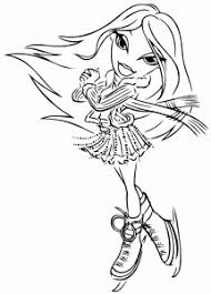 These are the adventures of chloe, yasmin, jade and sasha. The Bratz Free Printable Coloring Pages For Kids
