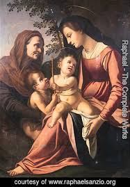 Over the course of his career, the artist created more than 30 paintings of the madonna and child, for devotional panels and commercial sales, as well as gifts for. The Madonna And Child With The Infant Saint John The Baptist And Saint Elizabeth By Raphael Oil Painting Raphaelsanzio Org