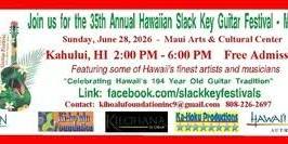 35th Annual Hawaiian Slack Key Guitar Festival