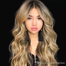 Because i have ultra thick, curly hair and i thought a middle part would look ridiculous on me. Fashion Womens Big Wavy Long Curly Hair Wigs Natural Wave Middle Part Curly Hair Wig Synthetic Wigs Womens Hairpieces Hairpiece From Keerkeshangmao 34 26 Dhgate Com
