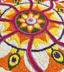 Pookalam is an intricate and colourful arrangement of flowers laid on the floor. 50 Best Pookalam Designs For Onam 2019