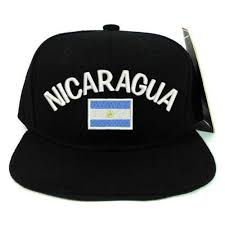 National Nicaragua Flag Snapback Baseball Cap Hat Adjustable Snap Back Closure Fashion Clothing Shoes Accessories