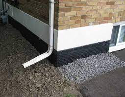 Exterior waterproofing is a highly effective waterproofing method and can be completed on basements with both poured concrete or masonry block walls. Basement Wall Waterproofing Exterior Wall In Toronto And Gta Wall Waterproofing Waterproofing Basement Basement Remodel Cost