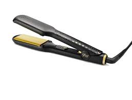 The temperature control is a boon for thickly textured hair. Gold And Black Hair Straightener Hair Straightener Thick Hair Styles Black Hair