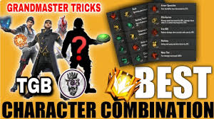 Garena free fire has more than 450 million registered users which makes it one of the most popular mobile battle royale games. Free Fire Best Character Skill Combination To Push Grandmaster Tricks Tamil Youtube